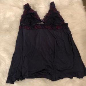 Torrid Blue Rose and Lace Babydoll